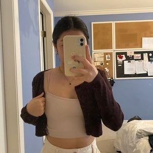 Gilly Hicks by Hollister lace back seamless spaghetti tank 🌺 (baby pink)